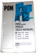 Pemserter-Pemserter Series 4J Press Operation Maintenance Manual-Series 4J-03